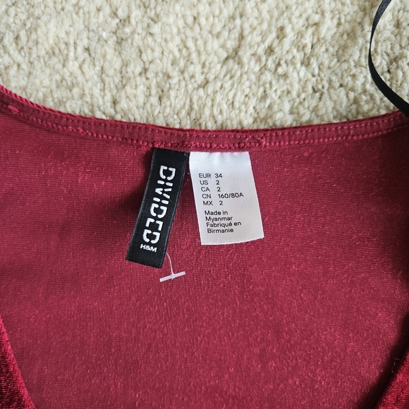 Velvet Bodycon Dress - Picture 2 of 3